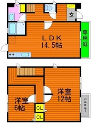 アネーロ花尻 Ｂの物件間取画像